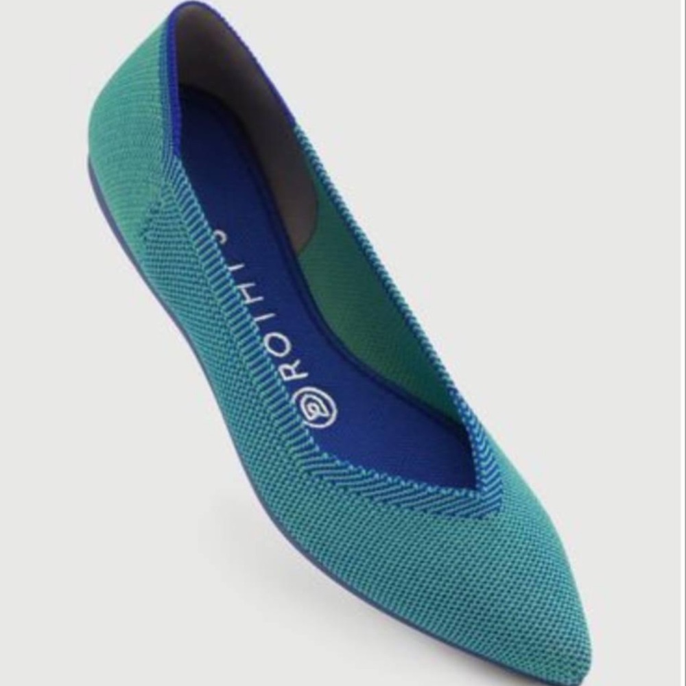 ROTHY’S Aquamarine Points EUC size 7.5